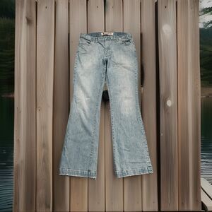 Y2K Gap Long And Lean Jeans 12 (32x31) Light Wash Blue Mid Rise Stretch Womens